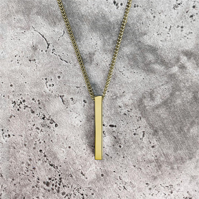 Rectangle Pendant Necklace