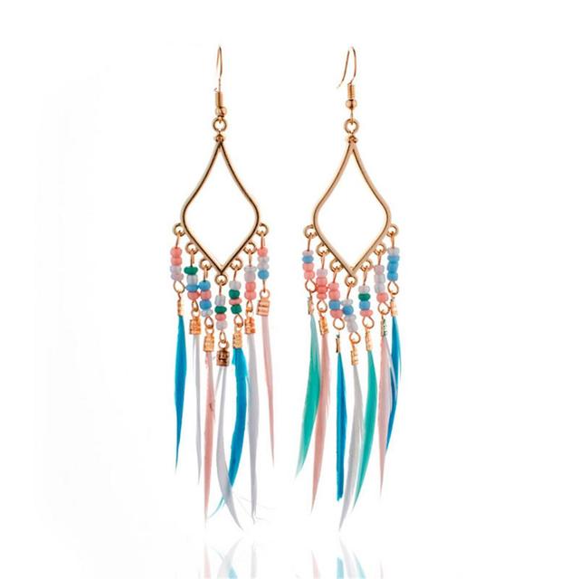 Tassels Feather Earrings